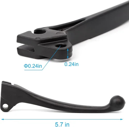 Miniatura 3 de Minho Palanca de freno de tambor izquierdo negro para GY6 50cc 125cc 150cc 139QMB 157QMI Roketa Jonway Taotao Scooter chino ciclomotor mini piezas