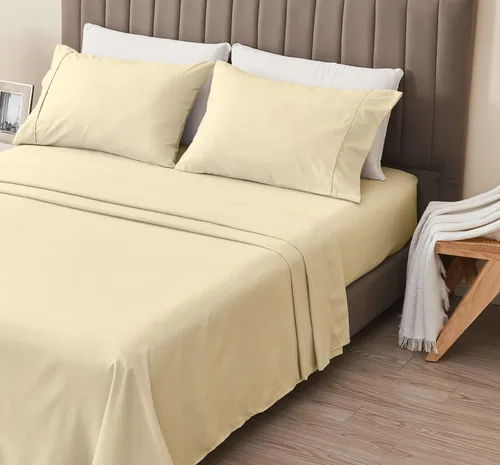 Miniatura 23 de Great Bay Home Juego de sábanas de microfibra tamaño King - Decoración Lodge juego de sábanas de cama de 4 piezas - Ropa de cama de microfibra 10