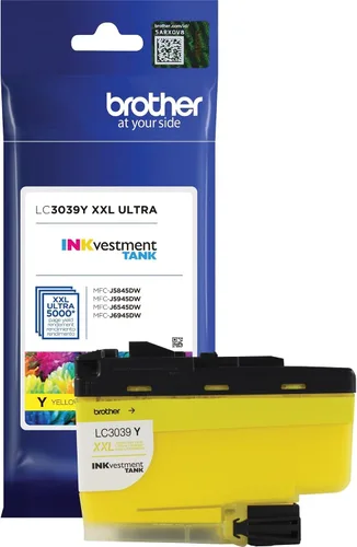 Miniatura 6 de Brother Genuino LC3039Y, Paquete Individual Cartucho de Tinta de Tanque INKvestment Amarillo de Ultra Alto Rendimiento, Rendimiento de Página Hasta