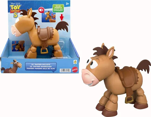 Mattel Disney y Pixar Toy Story - Figura de caballo posando con sonidos, Lil Partner Bullseye Touch Activado Posiciones de Juego