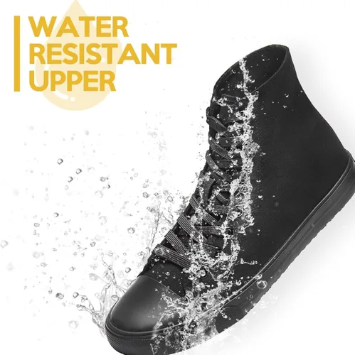 Miniatura 3 de Zapatos de trabajo de lona antideslizantes para hombres y mujeres, para servicio de comida, color negro, casual, zapatos de servicio de restaurante