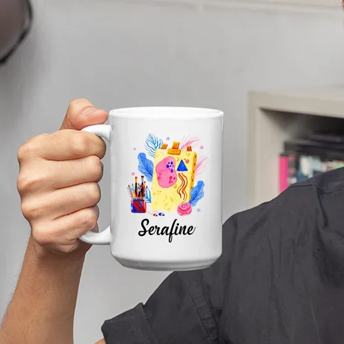 Miniatura 3 de Taza de café personalizada, taza de artista, regalo de artista para mujeres u hombres, regalos para artistas, taza para amantes del arte, taza