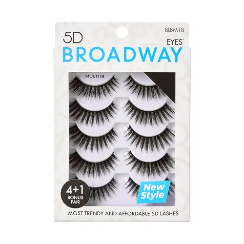 Miniatura 17 de Broadway - Juego de 5 pares de pestañas postizas de aspecto natural a dramático (11)