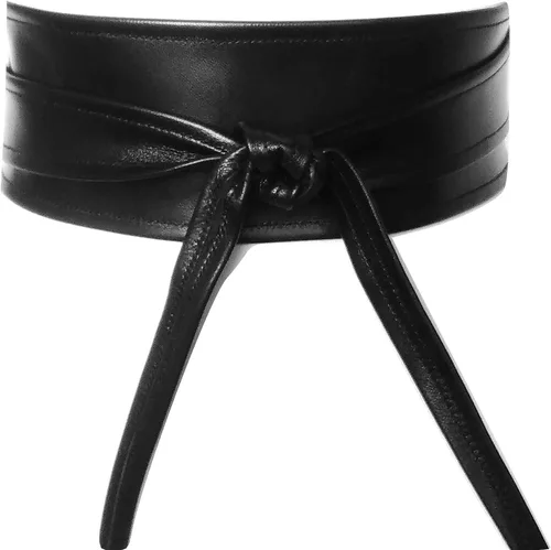 Miniatura 4 de Cinturón de cuero Obi para mujer, de cuero auténtico, ancho de 3 pulgadas, hecho a mano