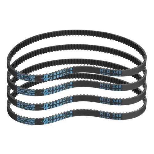 Miniatura 48 de uxcell 4pcs HTD-3M correa dentada de goma 60 dientes, 7.087 in de longitud de paso x 0.236 in de ancho x 0.094 in de altura, correa de distribución