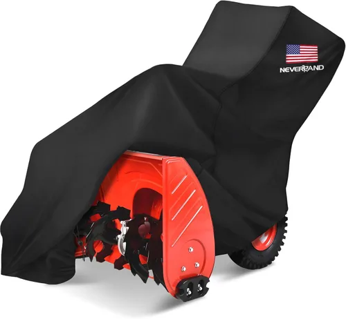 NEVERLAND Cubierta impermeable para soplador de nieve – Funda para lanzanieves con bandera estadounidense, tamaño estándar para sopladores de nieve