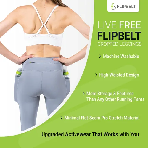 Miniatura 5 de FlipBelt Women's Standard Mid Rise Athletic Leggings