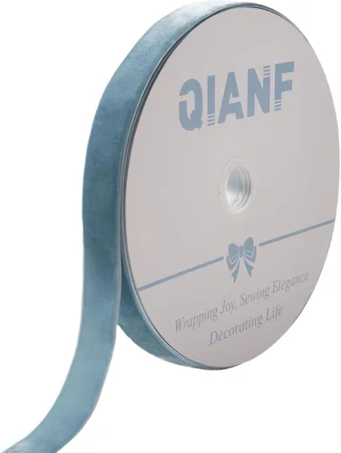 Miniatura 19 de QIANF Cinta de terciopelo, carrete de 1 1/2 pulgadas por 25 yardas (rojo)