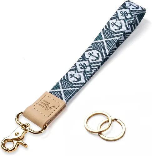 Miniatura 19 de EcoVision - Llaveros lindos con correa para llaves, llavero de muñeca para mujer, correa de insignia con 2 argollas para llaves
