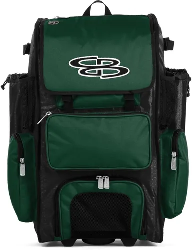 Miniatura 71 de Boombah Rolling Superpack - Bolsa para equipo de béisbol/sóftbol, varios colores, mango telescópico y capacidad para 4 murciélagos, versión