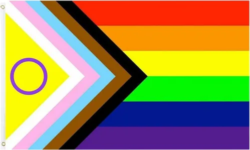 Miniatura 7 de TOPFLAGS Bandera del Orgullo Progreso Banderas Gay 2x3FT Vivid Rainbow Apoyo Comunitario Bisexual Banner LGBTQ Resistente a la decoloración