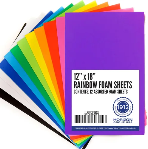Miniatura 8 de Horizon Group USA - Surtido de formas de espuma autoadhesivas, multicolor