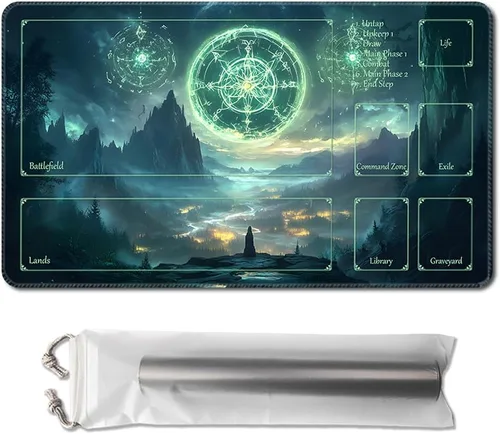 Miniatura 28 de MTG - Tapete de juego de 24 x 14 pulgadas, bolsas de almacenamiento con parte trasera antideslizante, ideal para entusiastas