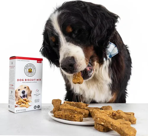 Miniatura 6 de King Arthur Mezcla de galletas para perros, calabaza y manzana, golosinas caseras para perros, 12 onzas