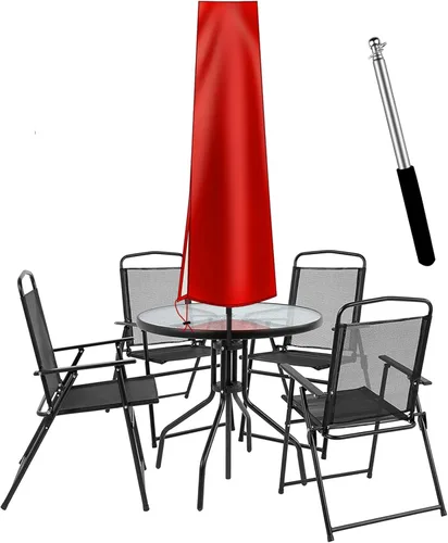 Miniatura 14 de Cubiertas de paraguas OKPOW para paraguas al aire libre - Cubierta de paraguas pequeña de patio para paraguas de mesa al aire libre de 6 pies a 9