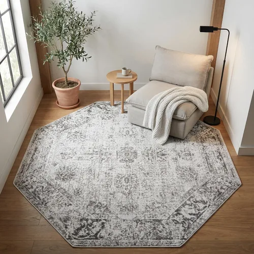 Miniatura 110 de Unique Loom Sofia Collection - Tapete Casino, 2 pies 2 pulgada x 3 pies 1 pulgada, rectangular, beige/tostado