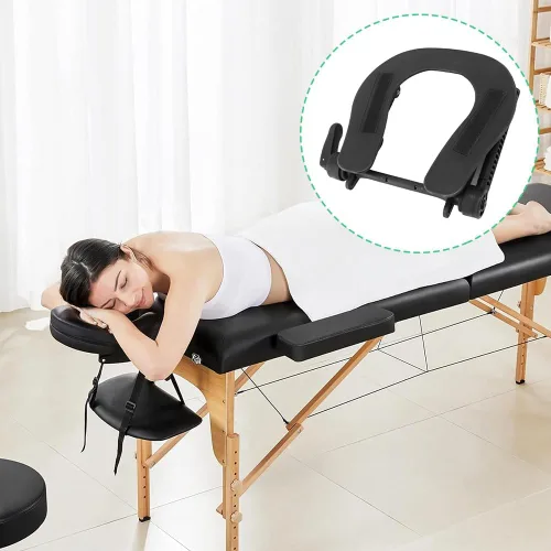 Miniatura 2 de Reposacabezas para mesa de masaje, cojín de espuma suave Cojín de espuma suave ajustable que soporta el posicionamiento del cuello en mesas
