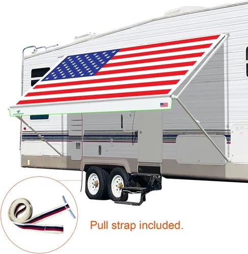 Miniatura 6 de Leaveshade - Tela de repuesto para toldo de vehículos recreativos y caravanas, poliéster recubierto de vinilo superpesado, 7 pies 3 pulgadas