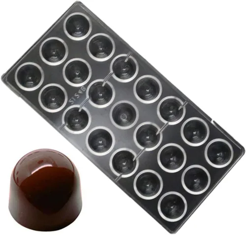 Miniatura 22 de Grainrain - Molde de policarbonato para chocolate, molde de barra de chocolate, 4 cavidades (19394)