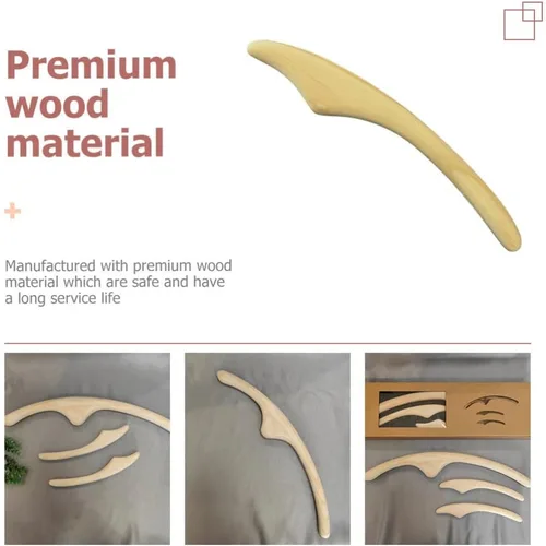 Miniatura 9 de minkissy Varita de masaje facial de 8.85 pulgadas para esculpir madera para cara y cuerpo, herramienta Gua Sha para estimular el flujo sanguíneo