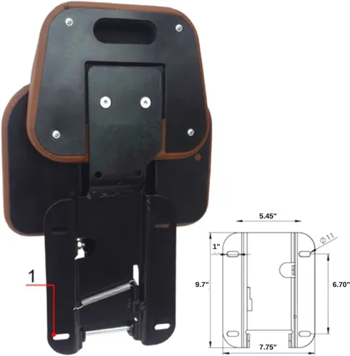 Miniatura 4 de TRAC SEATS Buddy Kit de montaje de asiento para tractor John Deere 7610 7710 7810 6405 6605 7430 7330 6230