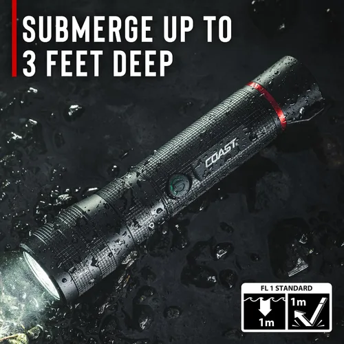 Miniatura 6 de Coast G60R linterna LED recargable impermeable de 1000 lúmenes, paquete de 2