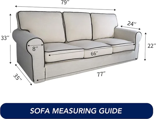 Miniatura 6 de PureFit - Funda superelástica p/protecc. de sofá/sillón - Suave cubierta de elastano antidelizante, lavable, c/espuma antidesliz. y base elástica
