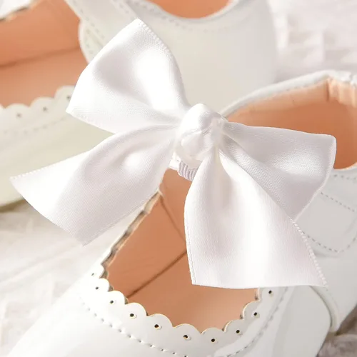 Miniatura 5 de Zapatos planos con lazo de cinta para niñas y bebés, vestido de princesa Mary Jane