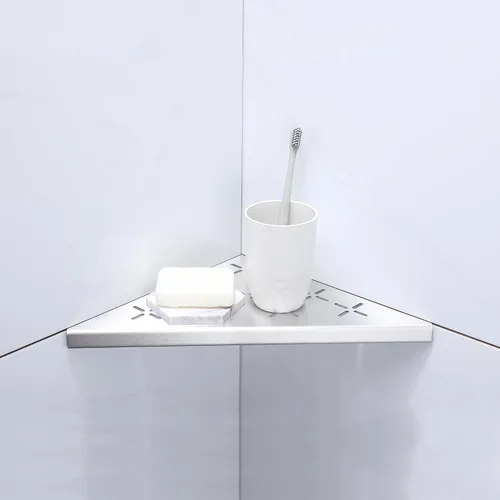 Miniatura 14 de Estante esquinero para ducha, paquete de 2 estantes de ducha de acero inoxidable SUS304 para paredes de azulejos, estante organizador de estante
