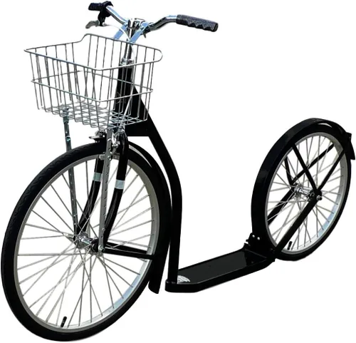 Amish-Made Deluxe Kick Scooter Bike - Modelo 2420 - Tamaño adulto Negro