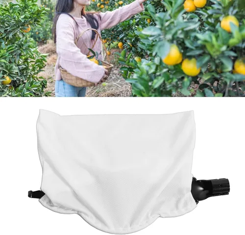 Miniatura 4 de TOPINCN Cesta recolectora de frutas con cesta de cosecha cuchillas en forma de V y bolsa elástica para una cosecha eficiente para el hogar, granja