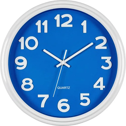 Miniatura 9 de Bernhard Products Reloj de pared colorido para niños, para enseñar el tiempo, silencioso, sin tictac, herramienta de aprendizaje educativa, números