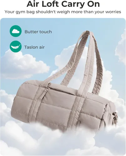 Miniatura 9 de BAGSMART Reiki - Bolsa de gimnasio para mujer, bolsa cruzada mediana para esterilla de yoga con bolsillo para artículos húmedos y secos, bolsa