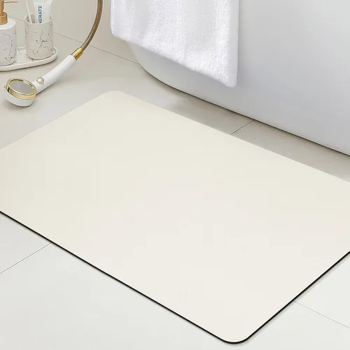 Miniatura 12 de ACCUMTEK Alfombrilla de Baño Ultra Delgada, Alfombrillas de Baño Antideslizantes con Respaldo Mejorado para Colocar Bajo la Puerta, Alfombras