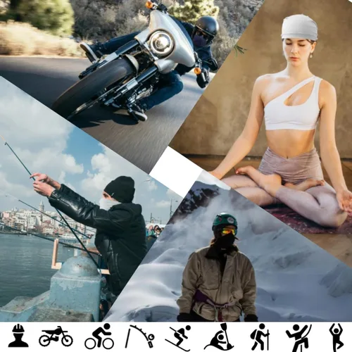 Miniatura 6 de WOXVM 2 paquetes de polaina para el cuello, bufanda, bufanda de Gator para enfriar el sol, pasamontañas, bandana, protección UV, para hombres