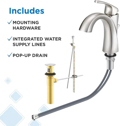 Miniatura 8 de Gerber D225018BN - Grifo de lavabo, níquel cepillado cepillado níquel