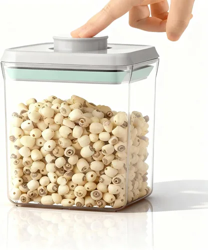 Miniatura 11 de Recipiente hermético de almacenamiento de alimentos con tapas, sin BPA para espagueti, cereales, harina, arroz, organizador de cocina
