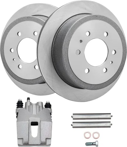 Miniatura 12 de Detroit Axle - Rotores de disco delantero de 13.898 in Reemplazo de pinza de freno lateral del pasajero para Dodge Ram 1500 2500 3500 2006-2008