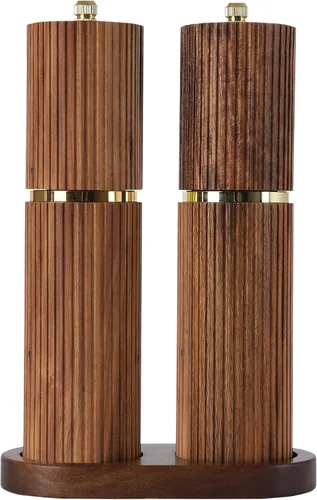 Miniatura 10 de Molinillo de pimienta de madera, molinillo de pimienta ajustable, molinillo de sal y pimienta, molinillo de pimienta recargable, molinillo de sal
