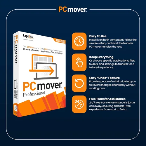 Miniatura 3 de Laplink PCmover Professional - Move your Applications, Files and Settings from an Old PC to a New PC - Data Transfer Software - 1 Use License