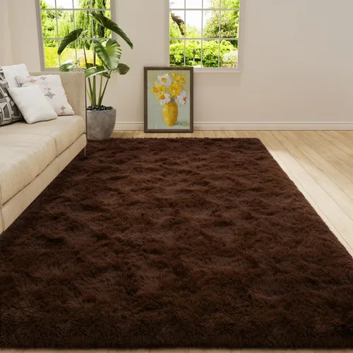Miniatura 50 de Amearea Alfombra de Área Peluda Esponjosa para Dormitorio de Niños Sala de Estar, Extra Suave y Difusa Alfombras Peludas, Antideslizante, Alfombra