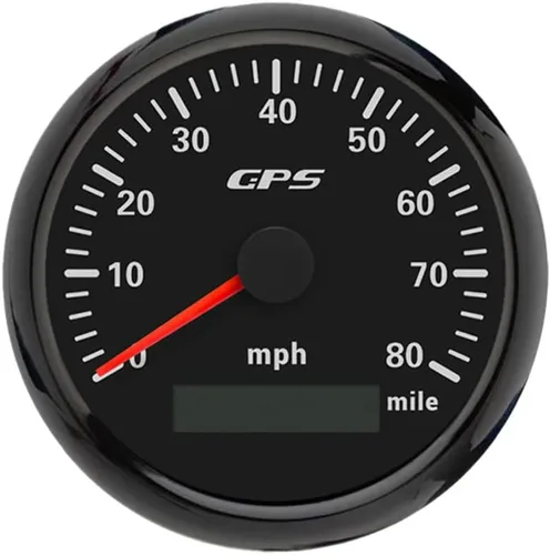 Miniatura 13 de ELING Velocímetro GPS de 3.346 in 0-200 MPH Kit de medidor de velocidad para coche, camión, motocicleta con 7 retroiluminaciones 12 V 24 V