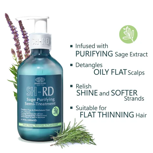 Miniatura 2 de SH-RD Semitratamiento purificador de salvia para cabello graso/cuero cabelludo Acondicionador equilibrante con extracto de salvia clarificante