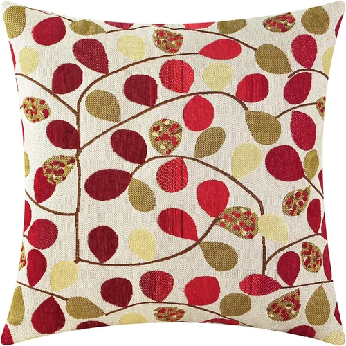 Miniatura 17 de CaliTime Funda de cojín para sofá, decoración del hogar, felpilla de lujo con hojas bonitas de ambos lados, 18 x 18 pulgadas, color azul crudo