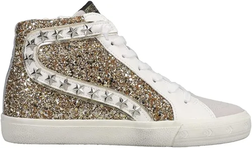 Miniatura 3 de VINTAGE HAVANA Mujeres Mateel Glitter High Sneakers Zapatos Casual - Oro