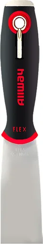 ALLWAY SX1-1/2F - Cuchillo de masilla flexible de agarre suave con extremo de martillo y punta de destornillador, 1-1/2 pulgadas
