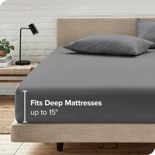 Miniatura 5 de Bare Home Juego de Sábana Bajera + Fundas de Almohada - Microfibra Ultra-Suave de Lujo 1800 - Doble Cepillado - Bolsillos Profundos - Ajuste Fácil