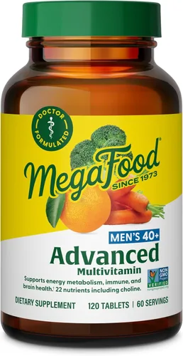 Miniatura 9 de MegaFood Multivitamínico avanzado para hombres de más de 40 años – Formulado por Dr. – Colina, vitamina B, vitamina C, vitamina D, zinc y alimentos