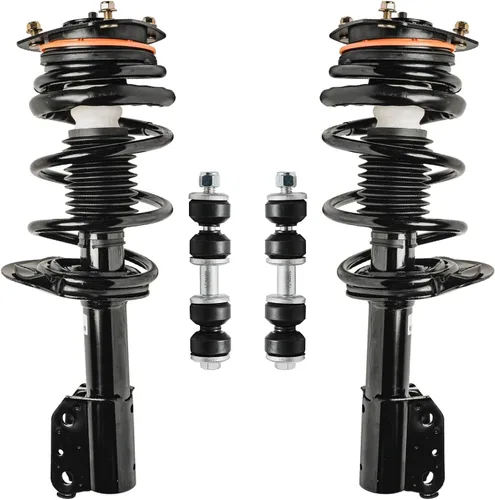 Miniatura 38 de Detroit Axle - Kit de puntales delanteros para Jeep Grand Cherokee 2005-2010 2006-2010 Commander 2007 2008 2009, 2 montajes rápidos de 2 barras