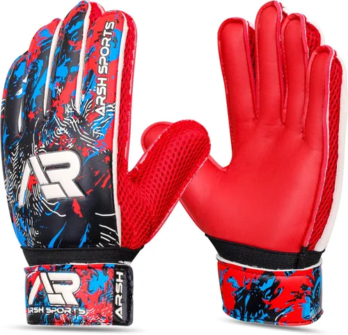 Miniatura 9 de Guantes de portero de fútbol, guantes de portero de fútbol para niños, jóvenes y adultos con fuerte agarre, protección para los dedos de 4mm